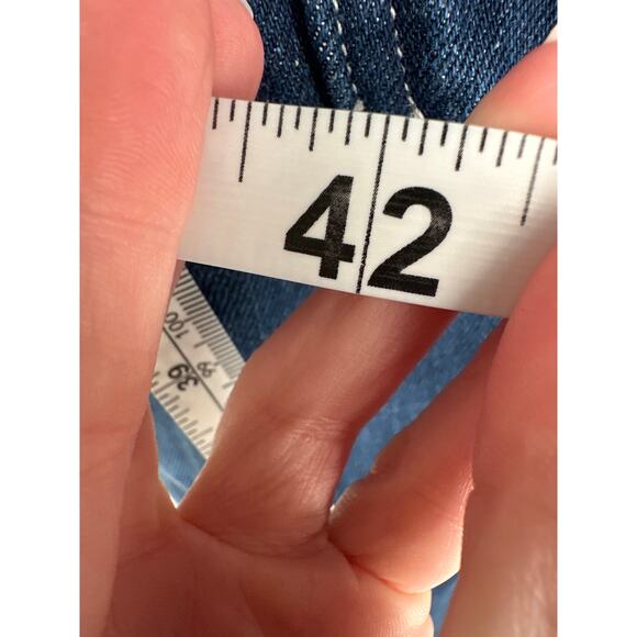 Carhartt Overalls Mens 42x32 Loose Fit Denim Overalls Workwear Bib Carpenter - Picture 8 of 8